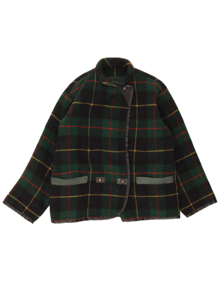 Penny Black Dame Loose Fit Blazer Jacket IT 40 Small Green Check Wool