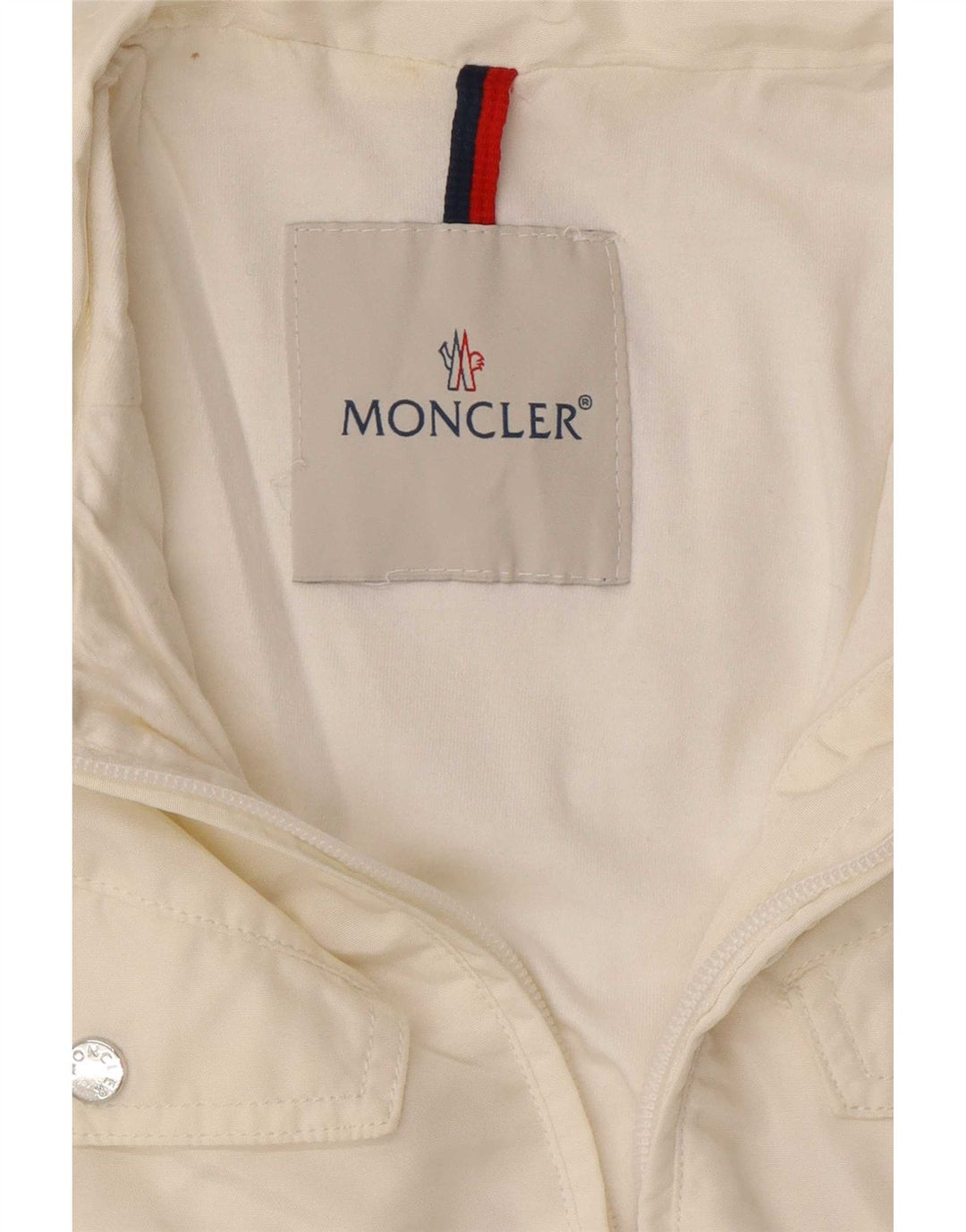 Moncler Girls Utility-jakke 13-14 år Hvid polyamid