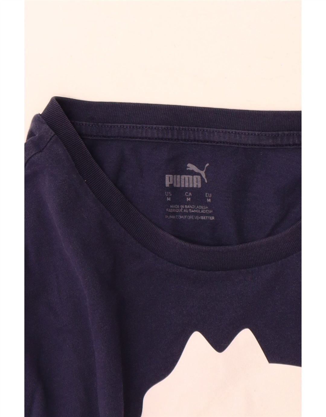 Puma Herre grafisk T-shirt Top Medium Navy Blue