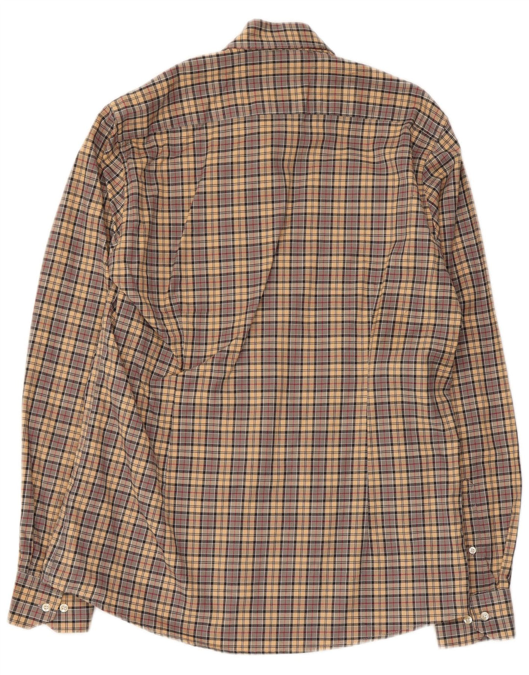 Barbour herreskjorte medium beige ternet bomuld