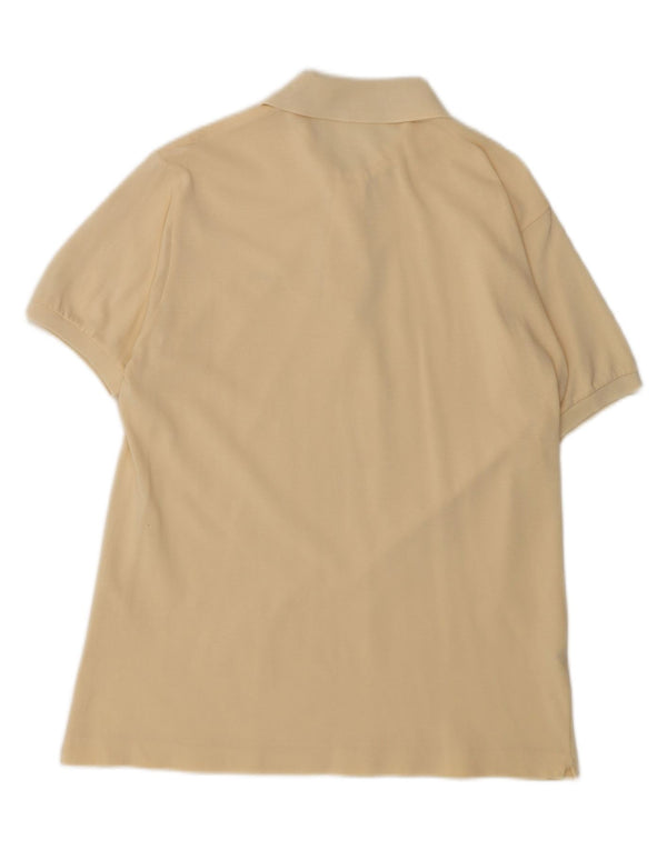 Lacoste Herre Regular Fit Polo Shirt Størrelse 4 Medium Gul Bomuld Klassisk