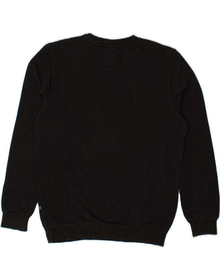 PUMA Mens Graphic Sweatshirt Jumper Small Black Cotton Vintage Puma and Second-Hand Puma from Messina Hembry 