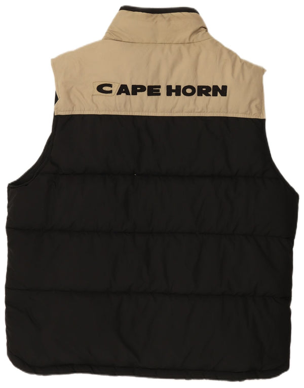 Cape Horn Herre Polstret Gilet UK 42 XL Sort Colourblock