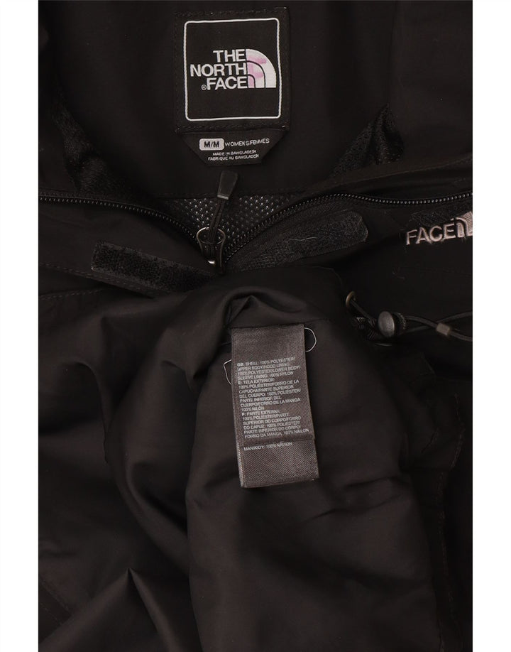 The North Face Regnjakke med hætte til kvinder UK 14 Medium Sort Polyester