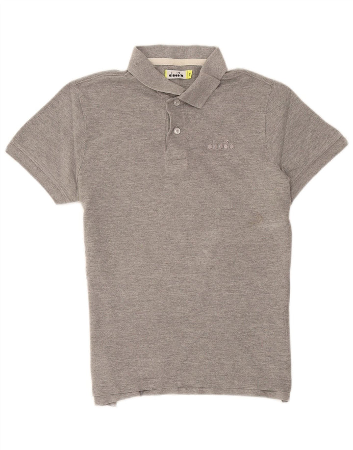 Diadora herre poloshirt lille grå flækket