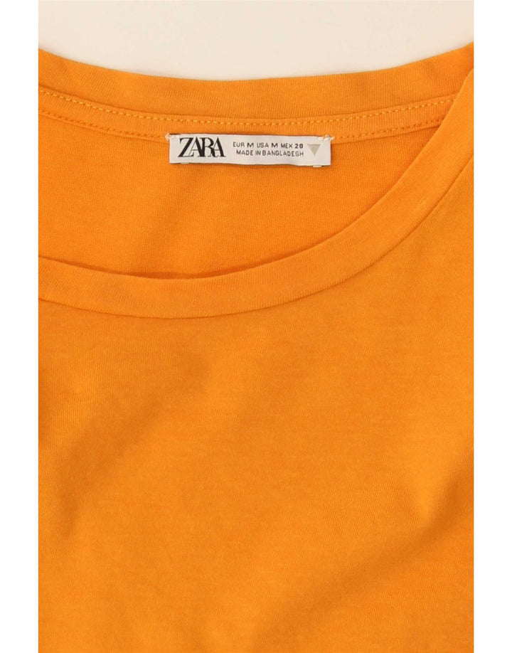 Zara Damebluse Top UK 12 Medium Orange