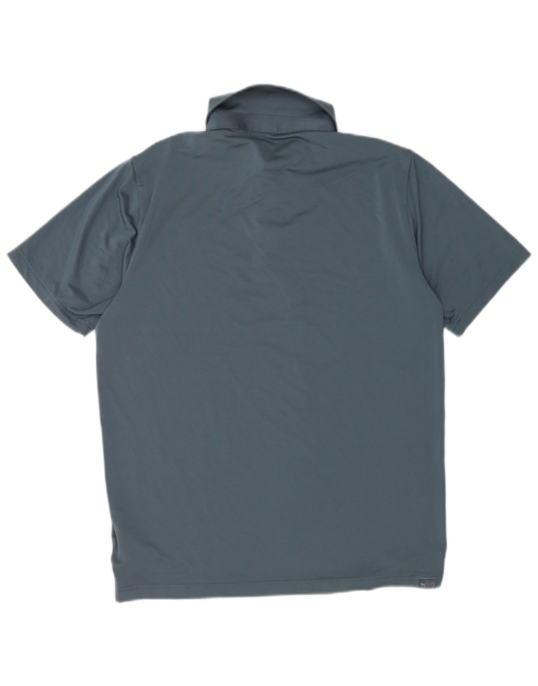 Puma Polo Shirt til mænd Large Navy Blue Colourblock Polyester