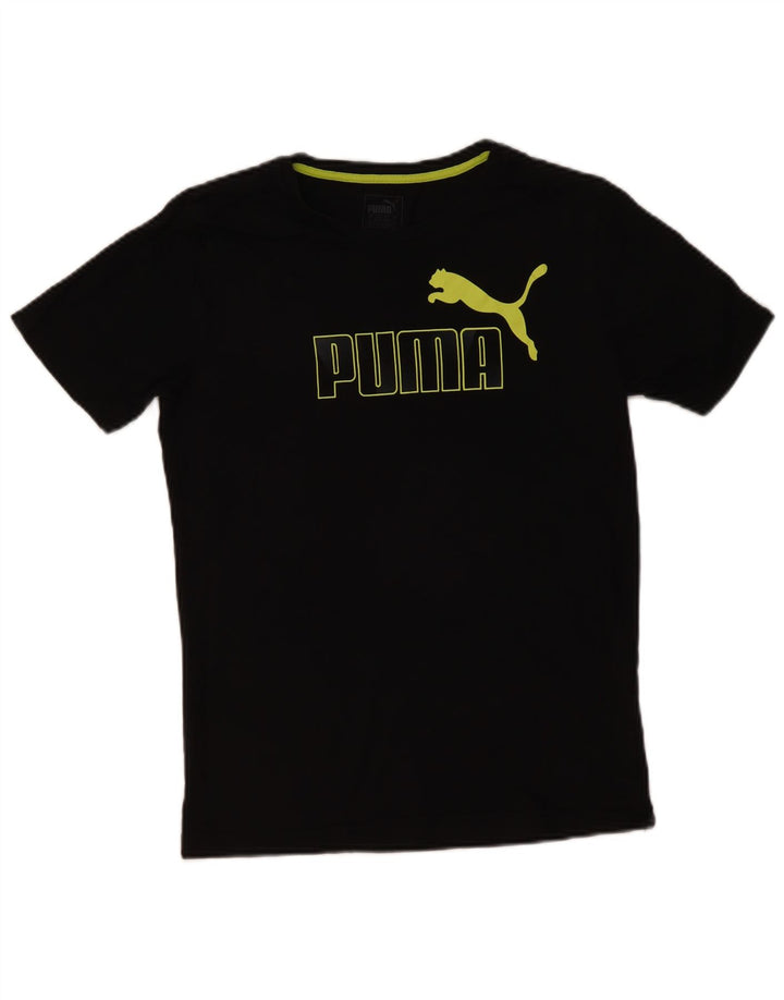 Puma Herre grafisk T-shirt top lille sort bomuld