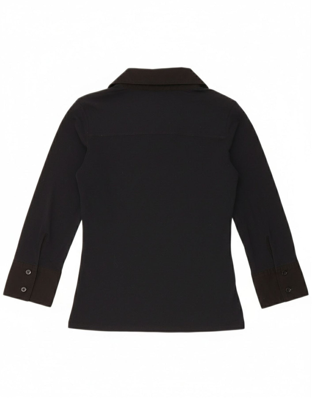 Liu Jo Dame Pullover 3/4-ærmet skjortebluse UK 8 Small Navy Blue