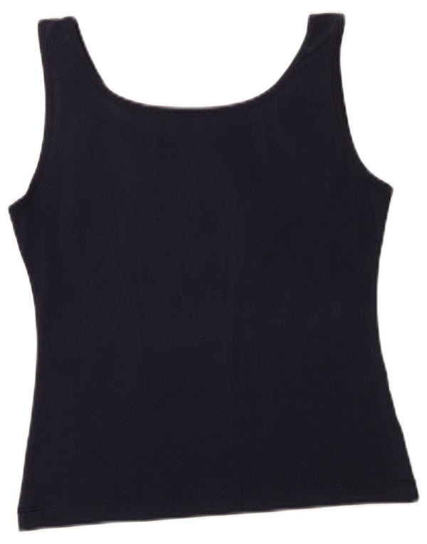 Paul & Shark Dame Crop Vest Top UK 12 Medium Navy Blue