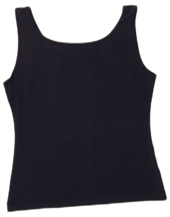 Paul & Shark Dame Crop Vest Top UK 12 Medium Navy Blue