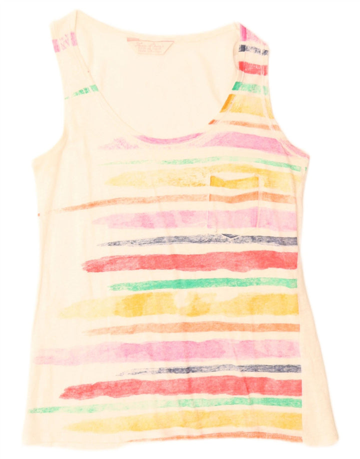 Zara Damevest Top UK 12 Medium Flerfarvet Stribet