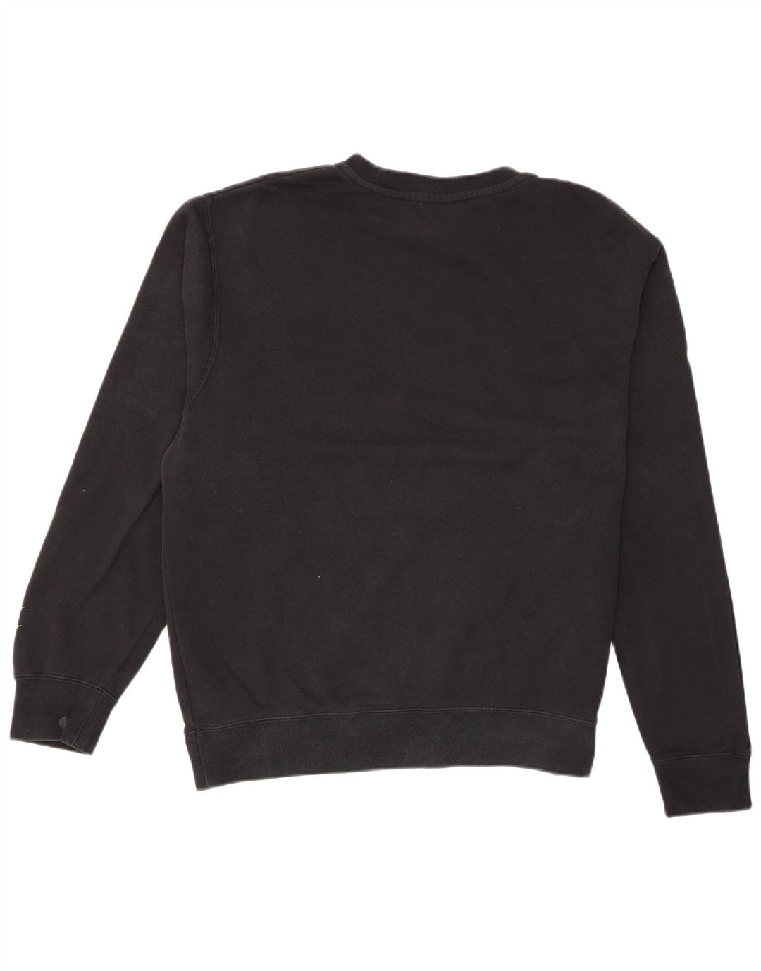 Nike Herre Swoosh Grafisk Sweatshirt Jumper Medium Sort Bomuld