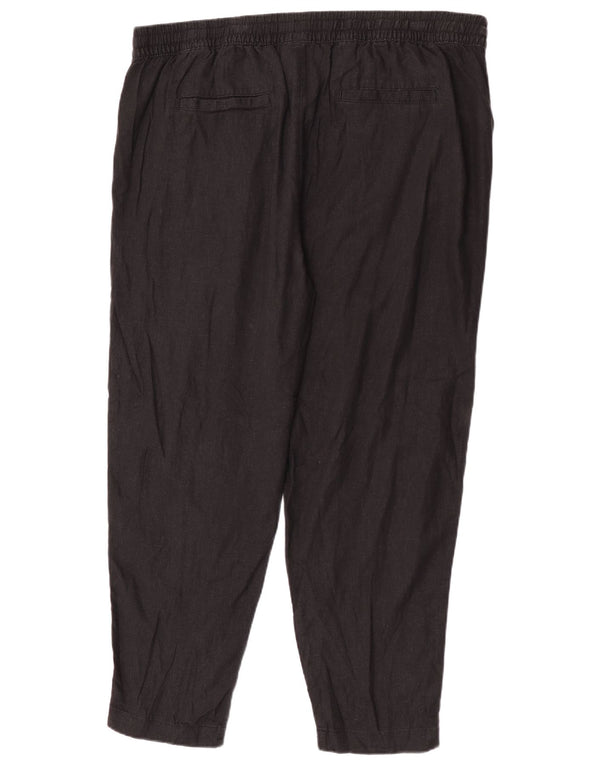 Marks & Spencer Dame tilspidsede fritidsbukser UK 22 3XL W44 L29 Sort