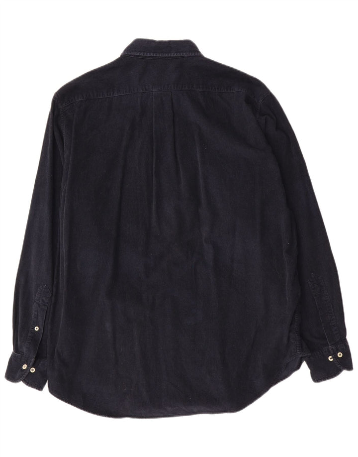 Sisley Herre Corduroy skjorte Medium Navy Blue