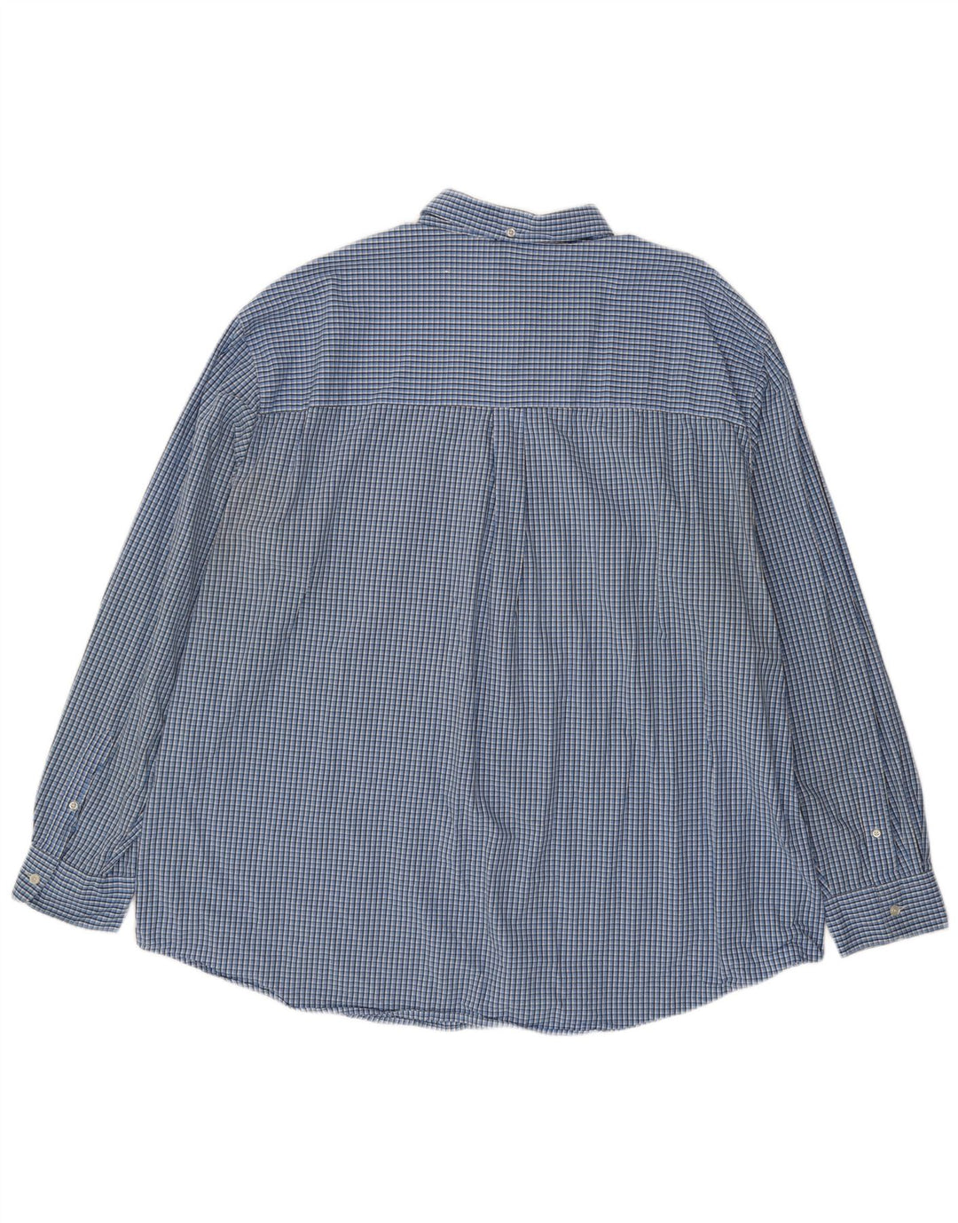 Chaps Herreskjorte 3XL Blå Gingham Bomuld