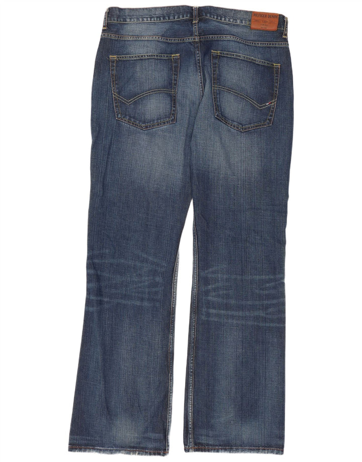 Tommy Hilfiger Herre Manhattan Bootcut Jeans W38 L34 Blå Bomuld