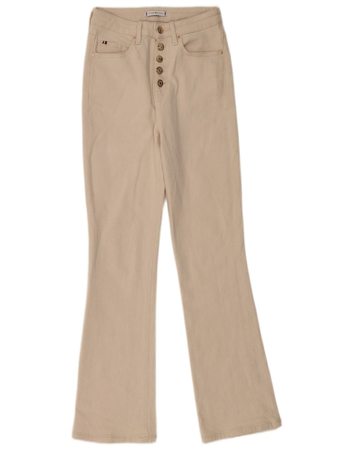 TOMMY HILFIGER Dame jeans W26 L30 Beige Bomuld