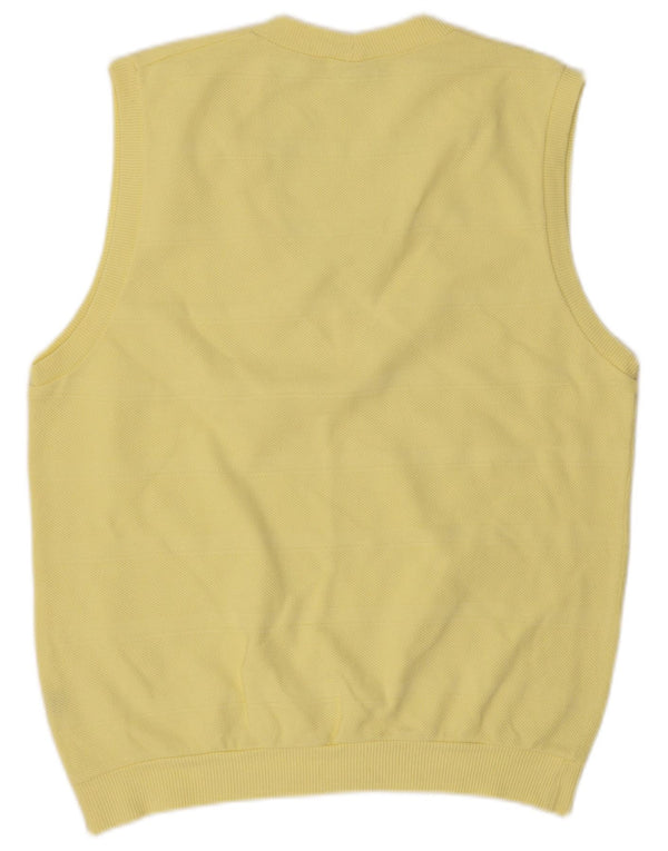 Maser M Herrevest Tank Top UK 40 Medium Gul Bomuld