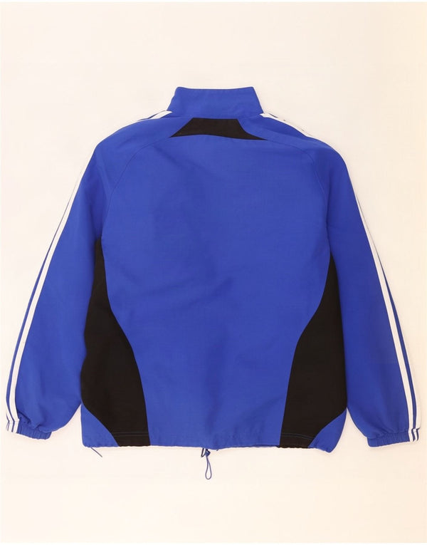 Adidas Herre grafisk træningsdragt Topjakke UK 38/40 Medium Blue Colourblock