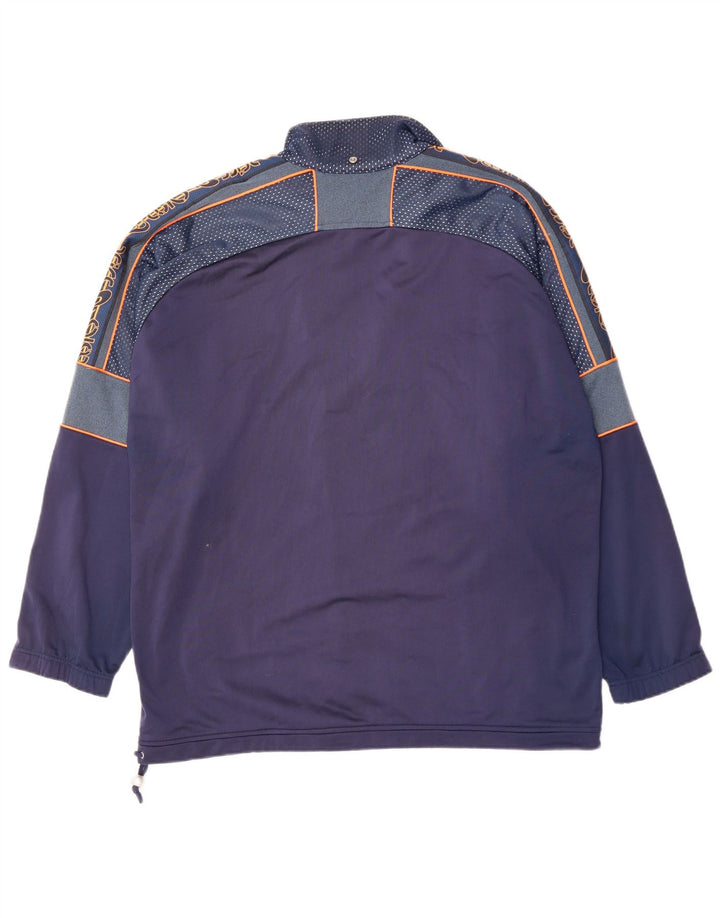 ASICS Herre grafisk træningsdragt topjakke 2XL marineblå polyester