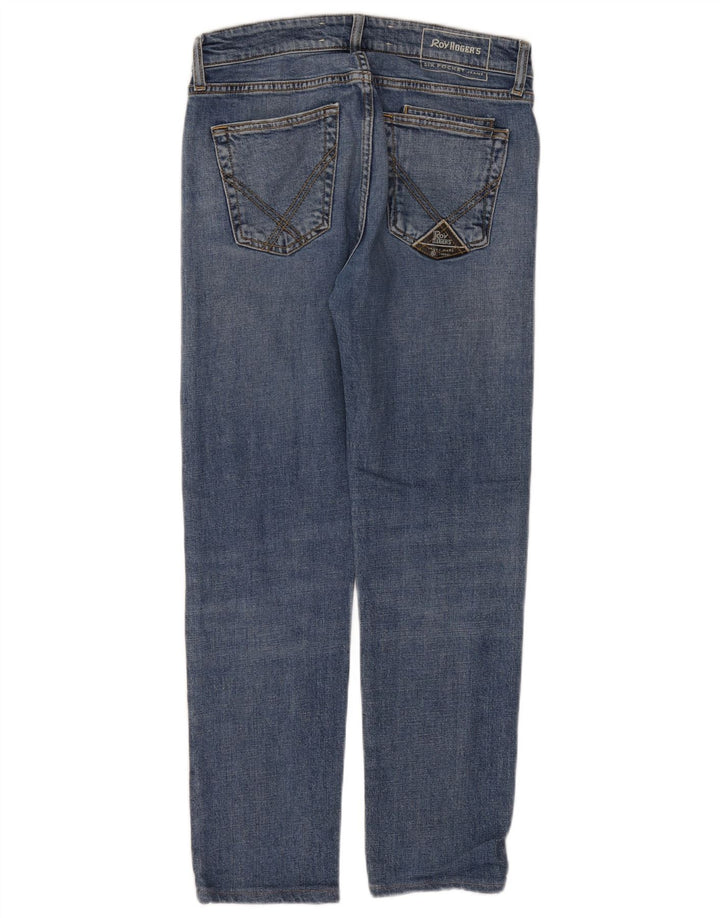 Roy Rogers Dame Distressed Slim Jeans W31 L29 Blå Bomuld