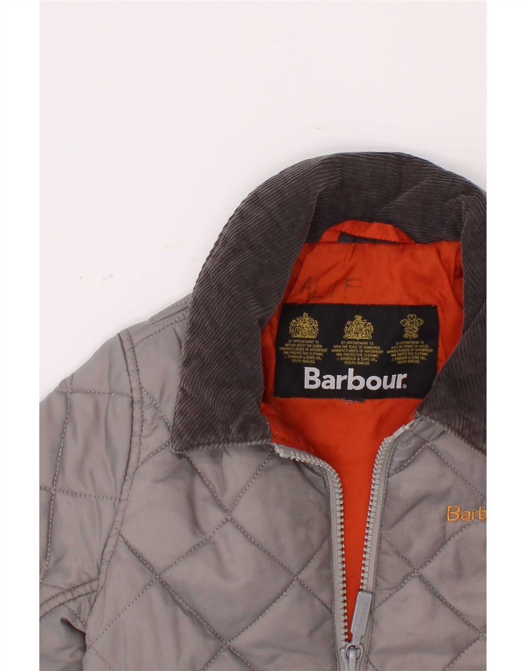 Barbour Boys Quiltet jakke 3-4 år Grå