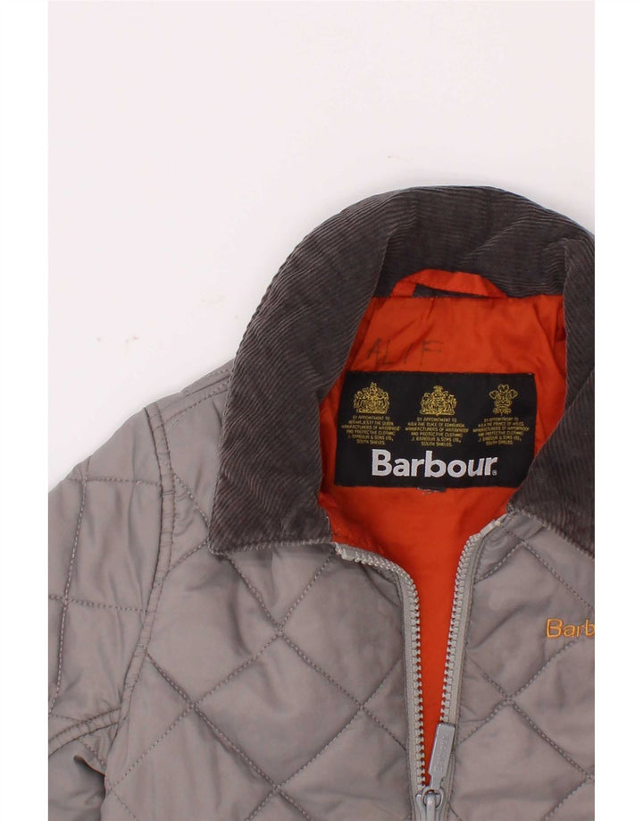 Barbour Boys Quiltet jakke 3-4 år Grå