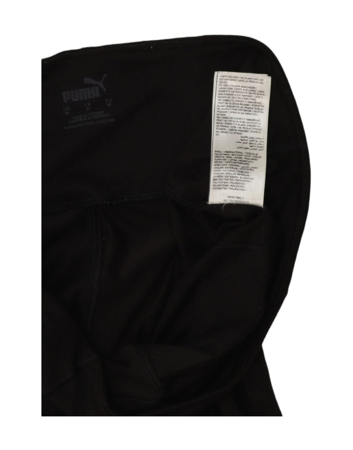 PUMA Womens Crop Leggings UK 14 Medium  Black Polyester Vintage Puma and Second-Hand Puma from Messina Hembry 