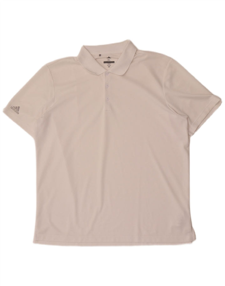 Adidas Herre Golf Polo Shirt XL Hvid Polyester
