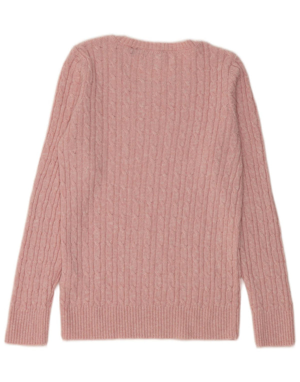 SUPERDRY Dame sweater med rund hals DK 12 Medium Pink Akryl