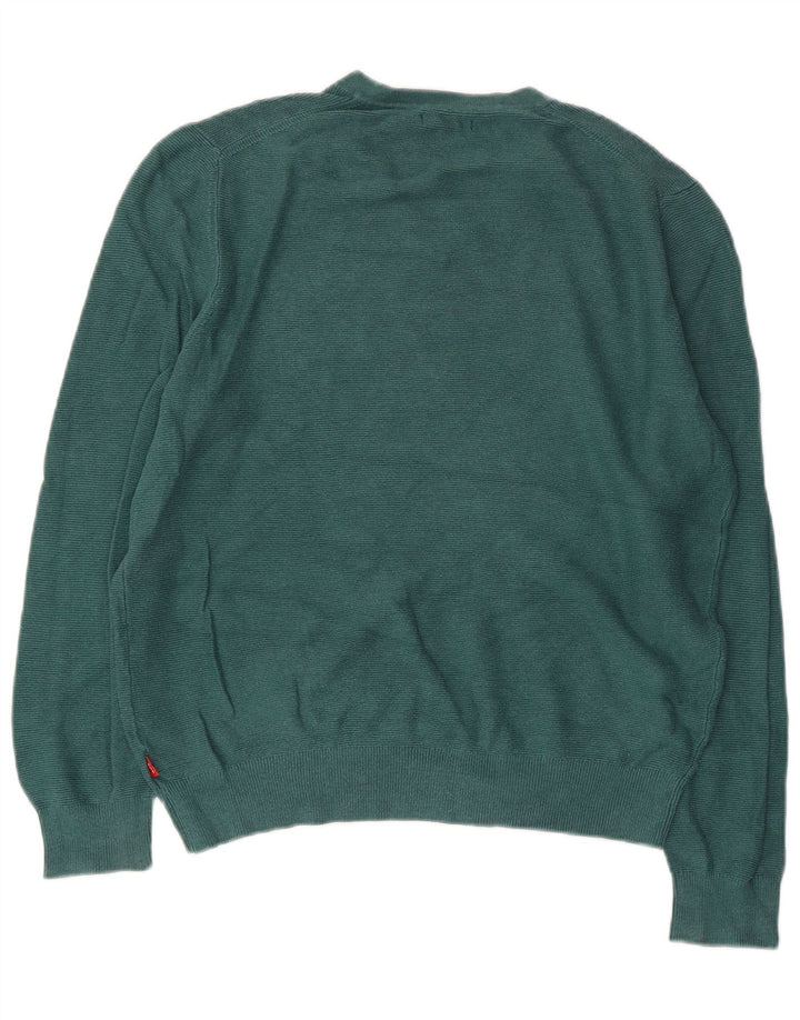 IZOD Dame Oversized V-hals sweater UK 10 Small Green