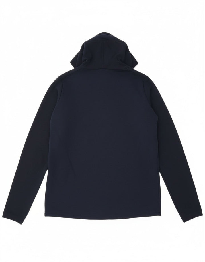 Nike Herre Dri Fit Pullover Træningsdragt Top Lille Navy Blue Colourblock