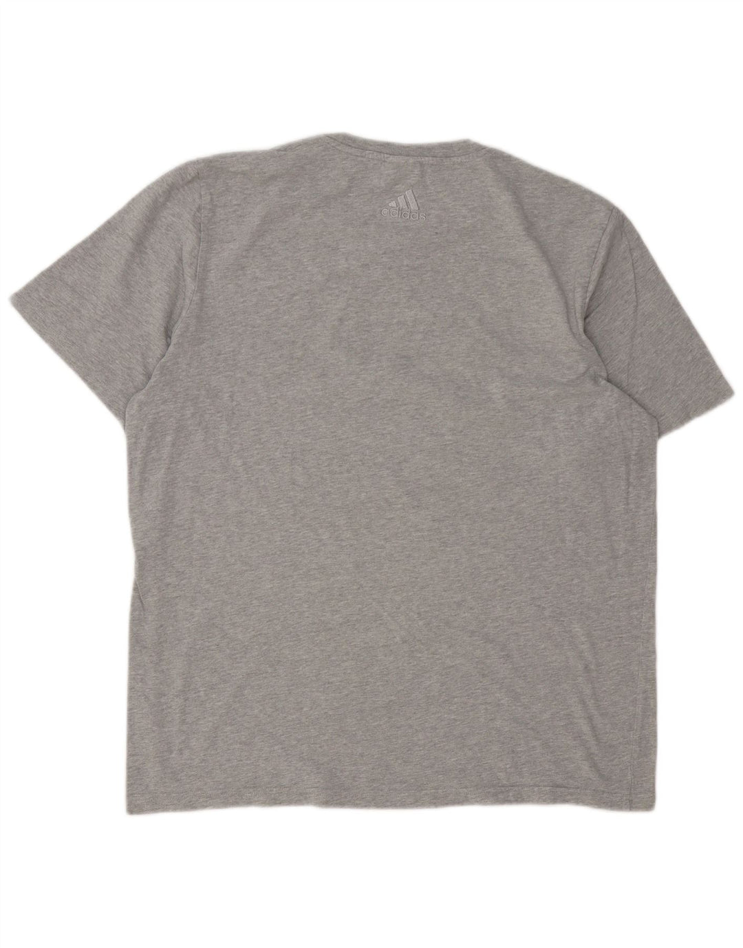 Adidas Herre Grafisk T-Shirt Top Stor Grå Bomuld