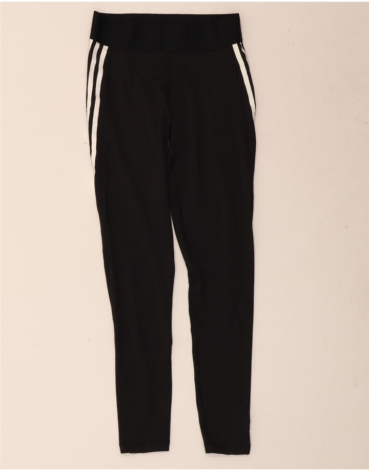 Adidas Aeroready Leggings til kvinder UK 8/10 Small Black Polyester