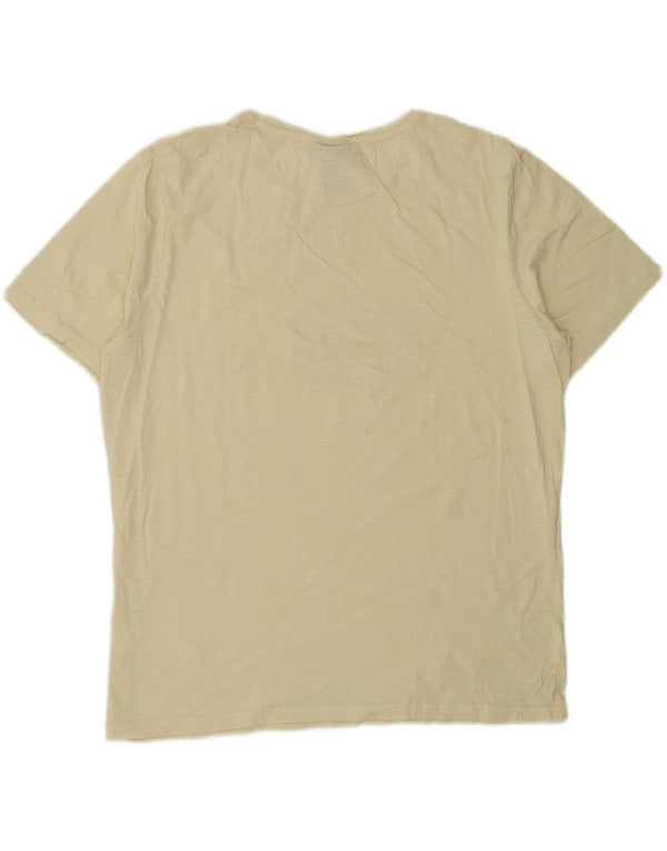 Maui and Sons Dame Grafisk T-Shirt Top UK 20 2XL Gul Bomuld