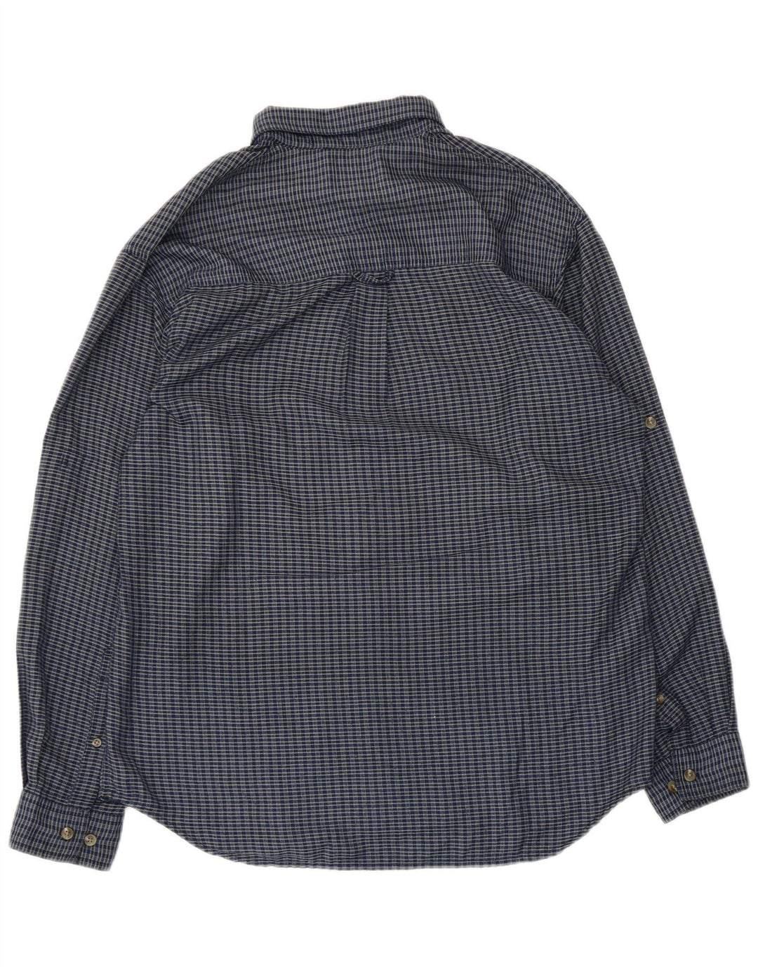 Columbia herre flannelskjorte mellemblå ternet polyester