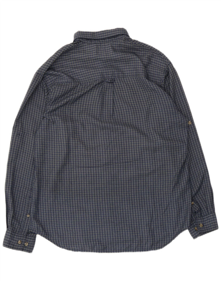 Columbia herre flannelskjorte mellemblå ternet polyester