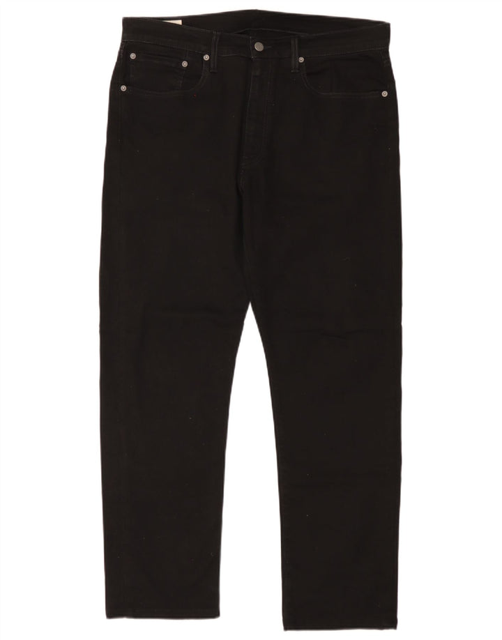 Levi's Herre 502 tilspidsede jeans W36 L29 sort bomuld