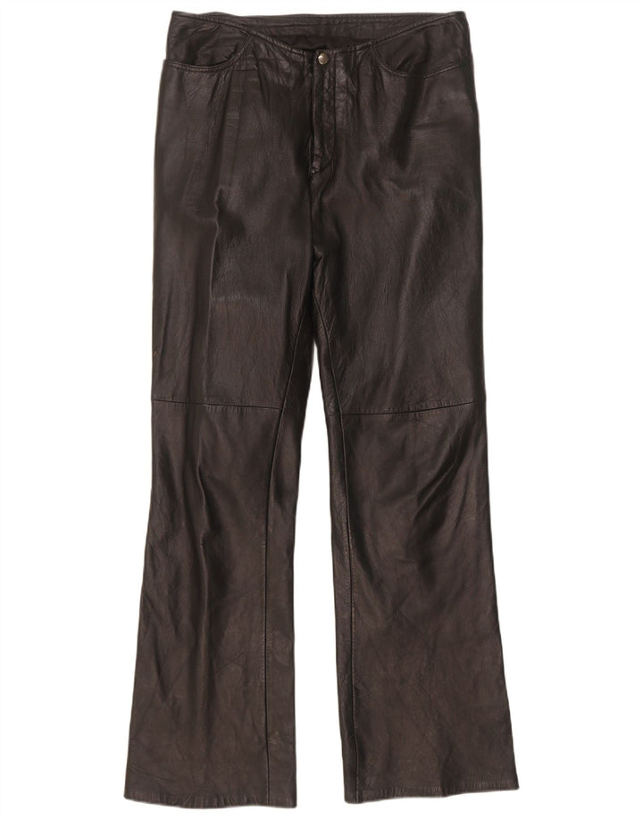 Dakota Dame Bootcut Læderbukser W30 L31 Sort