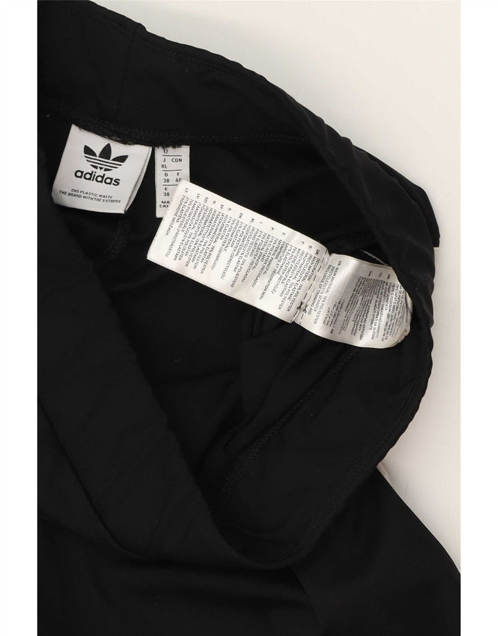 Adidas Dame Flare Træningsdragt Bukser UK 12 Medium Sort Polyester