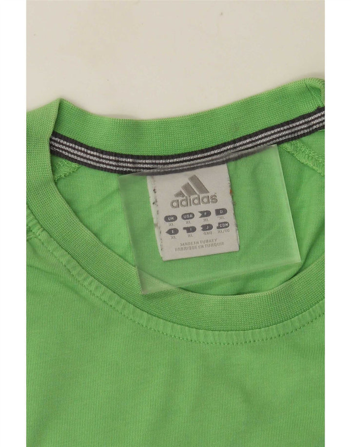 Adidas Herre T-Shirt Top XL Grøn