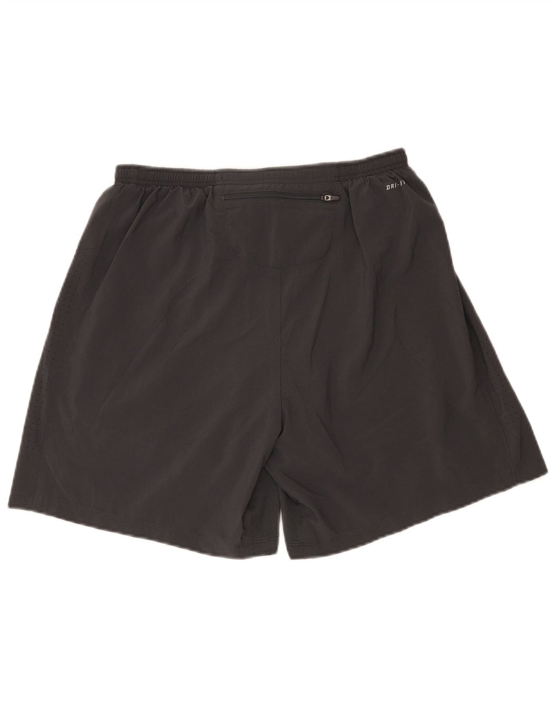 Nike Herre Dri Fit sportsshorts, store sorte polyester