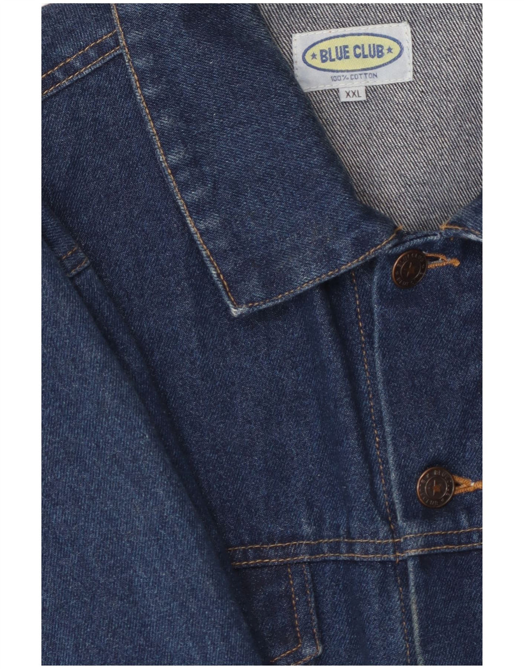 BLUE CLUB Herre denimjakke UK 44 2XL Blå Bomuld