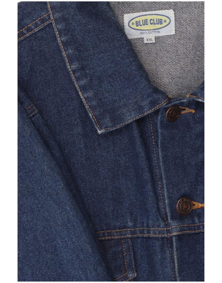 BLUE CLUB Herre denimjakke UK 44 2XL Blå Bomuld