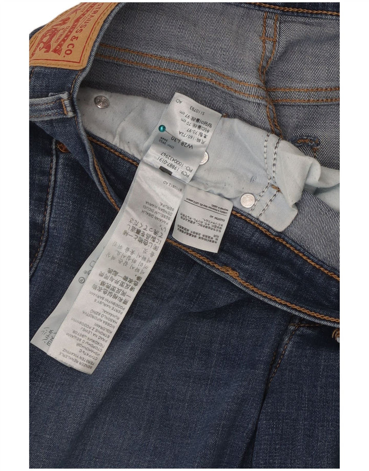 Levi's Womens Boyfriend Slim Jeans W28 L30 Blå Bomuld