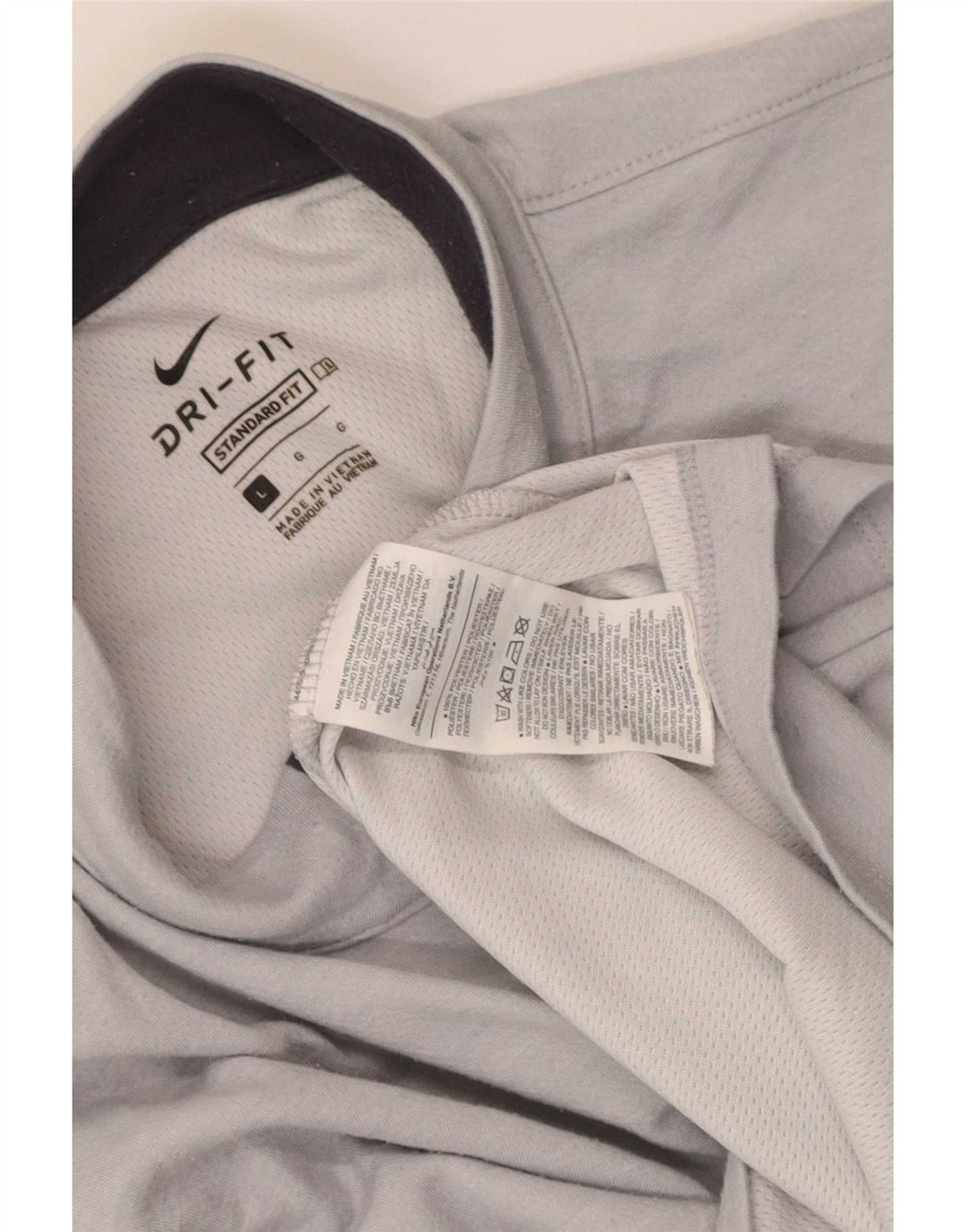 Nike Herre Dri Fit Standard Zip Neck Pullover Træningsdragt Top Stor Grå