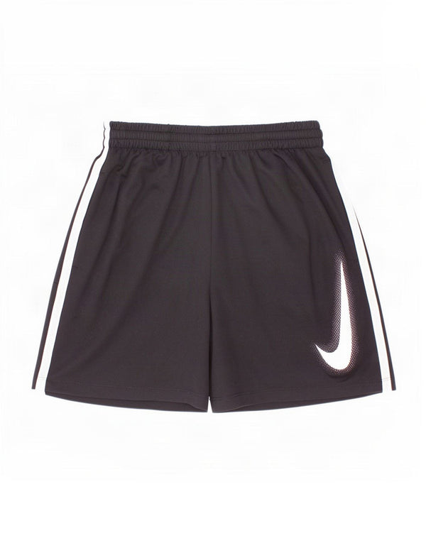Nike drenge Dri Fit grafiske sportsshorts 12-13 år Stor sort farveblok