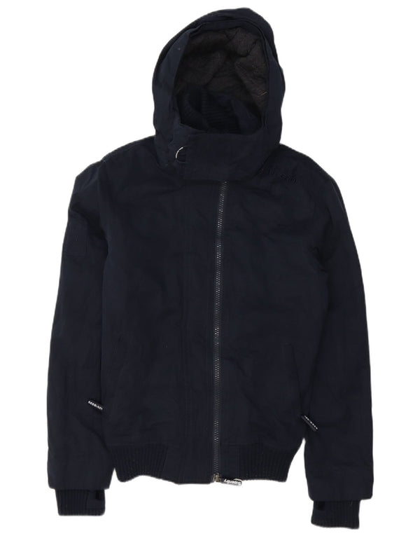Superdry Windbomber vindjakke med hætte til mænd UK 36 Small Navy Blue