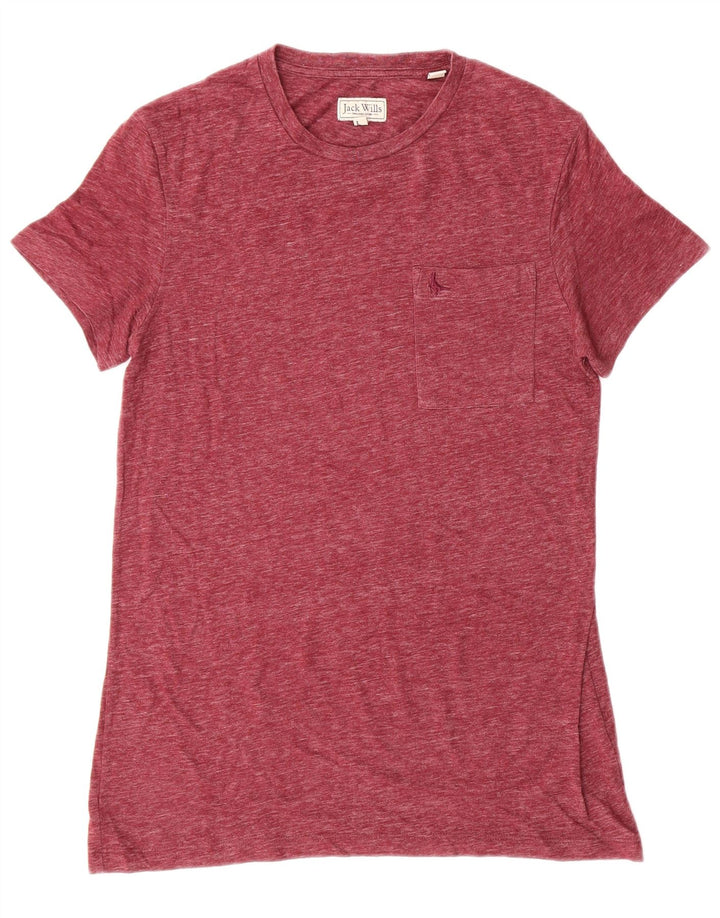 JACK WILLS Herre T-Shirt XS Bourgogne bomuld